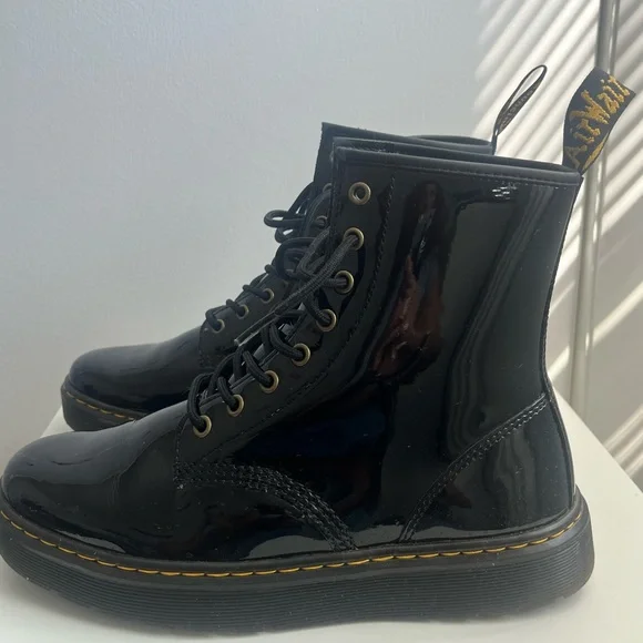Dr. Martens Zavala Leather Boots Unisex Men\'s Size 9 Women\'s Size 10 Black Doc Dr. Martens Zavala Black 26132001 T Lamper Men main image 3